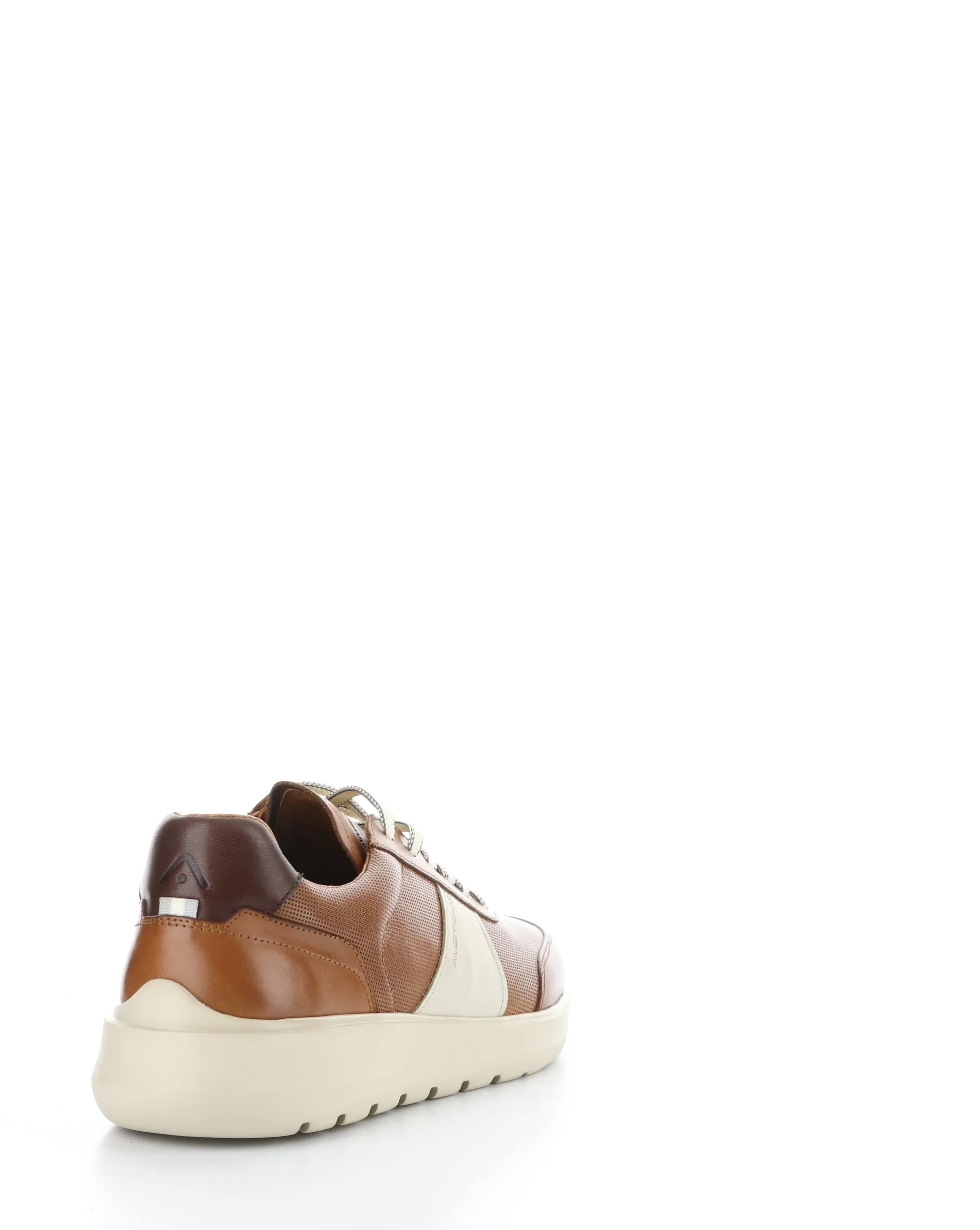 12863 COGNAC/BEIGE Lace-up Shoes