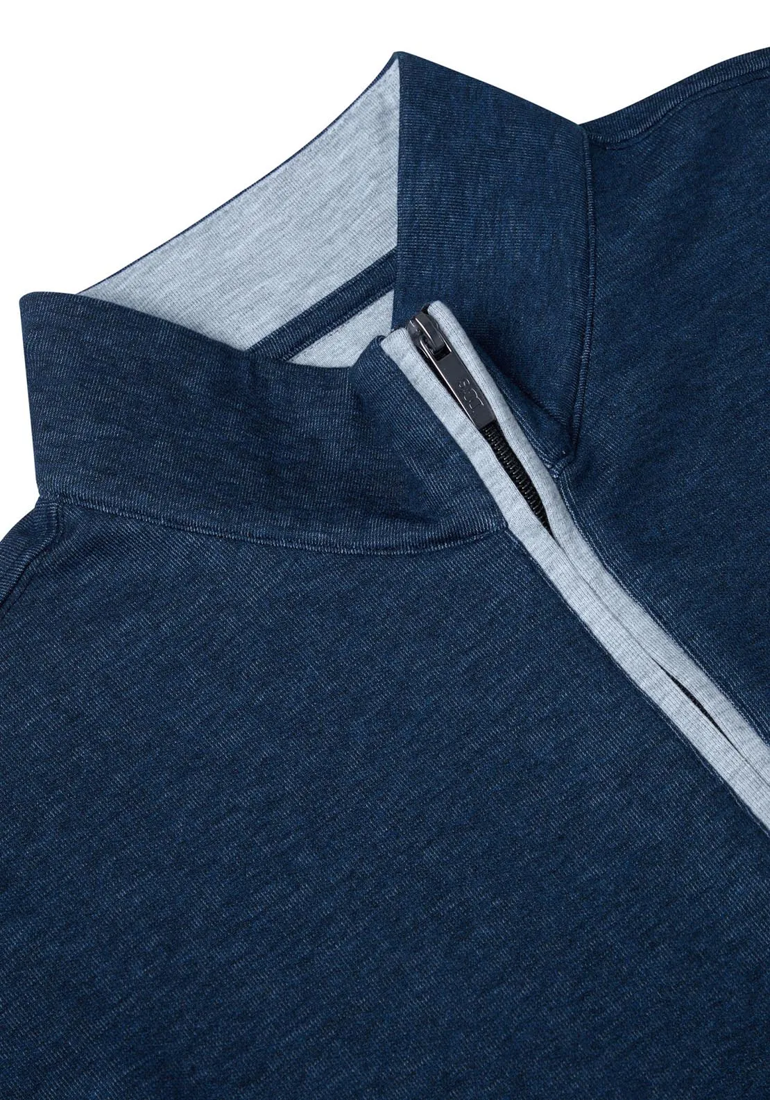 1/4 Zip Sweat - Blue