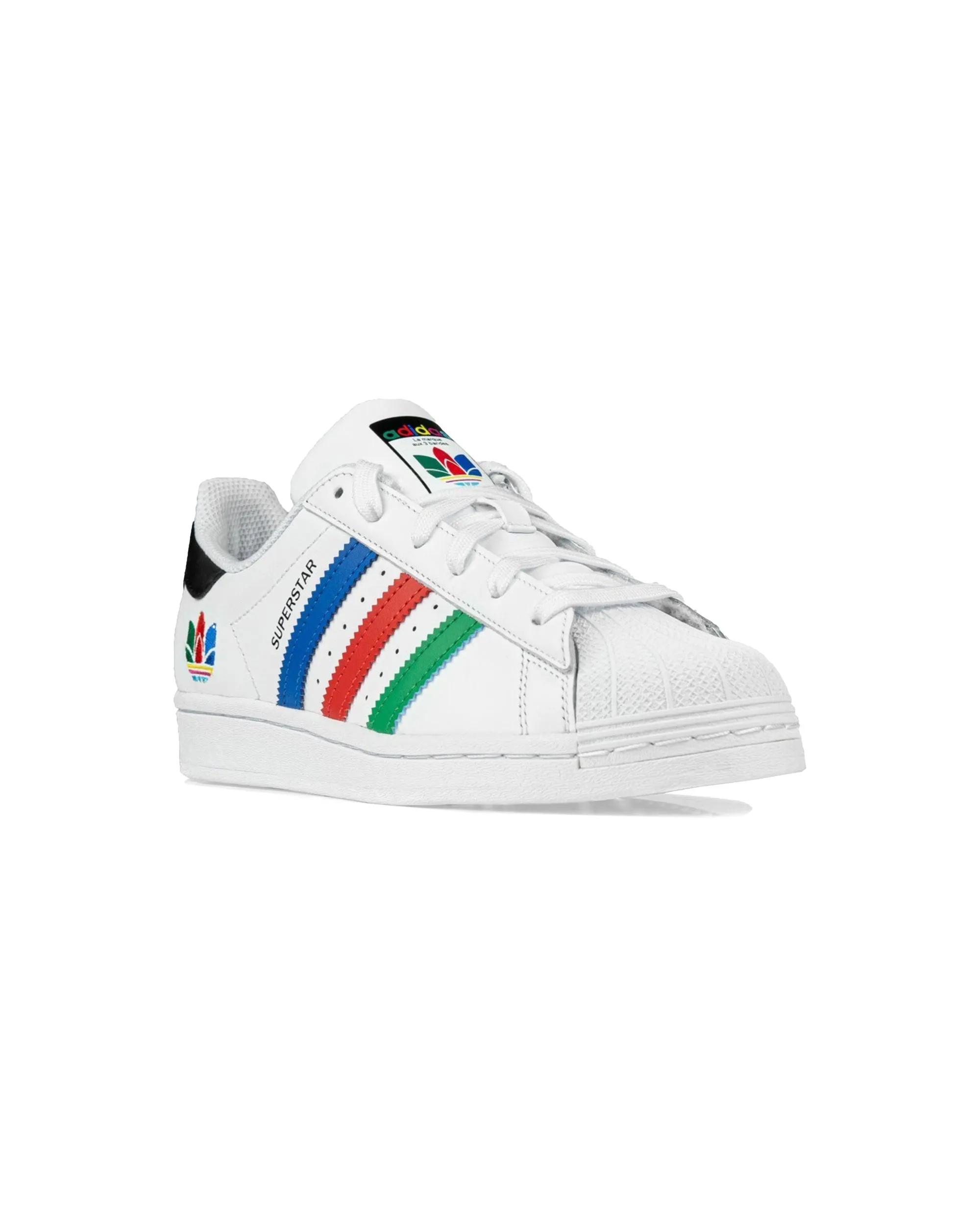 Adidas Superstar J Bianco Multicolor