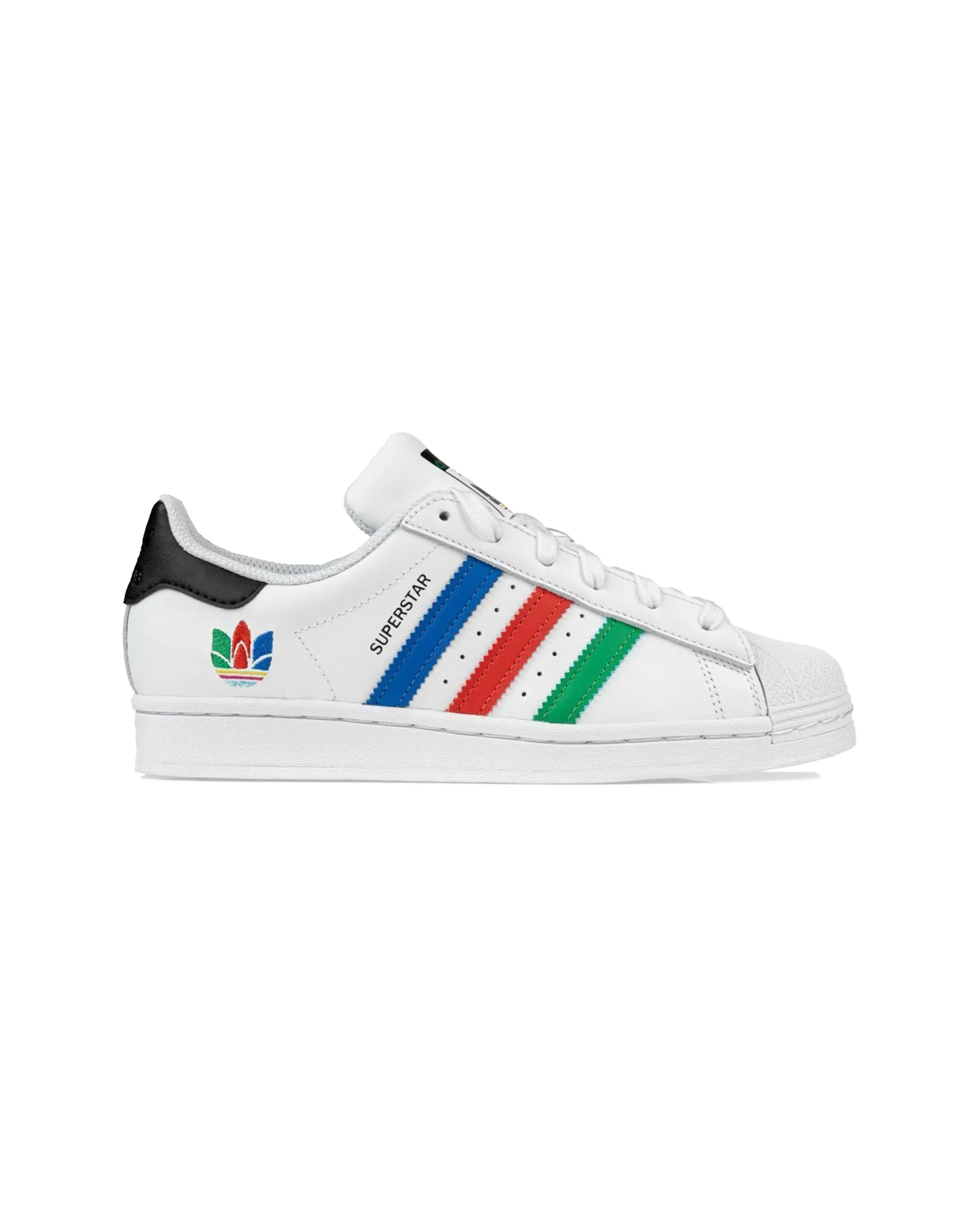 Adidas Superstar J Bianco Multicolor