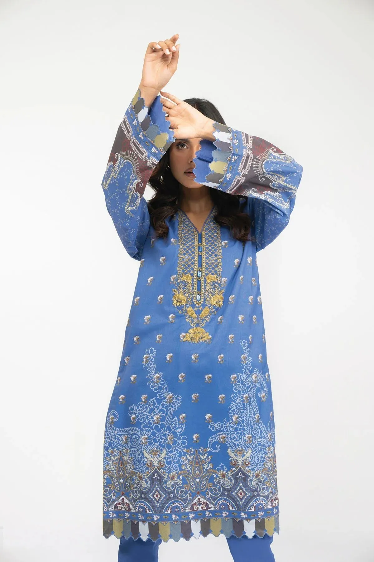 AlKaram Unstitched 2 Piece D#SS-34.1