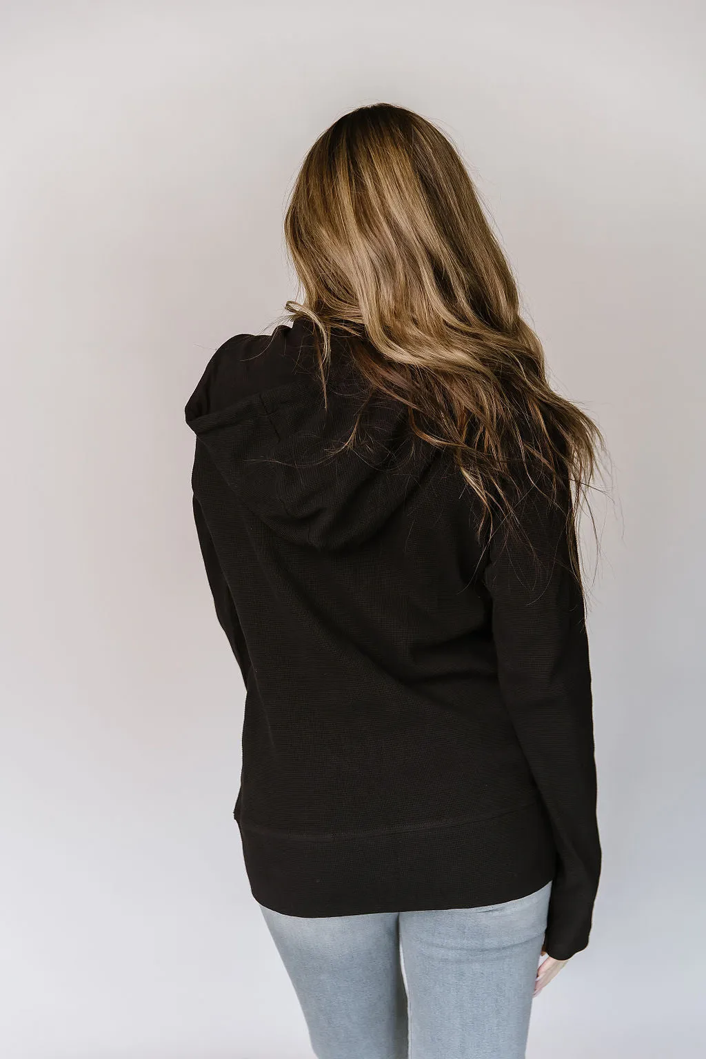 Ampersand Black Jack Waffle Knit Fullzip Jacket