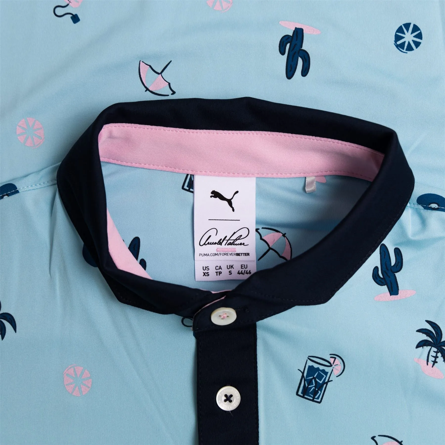 AP Mattr Dunes Polo Tropical Aqua/Navy Blazer - SS23