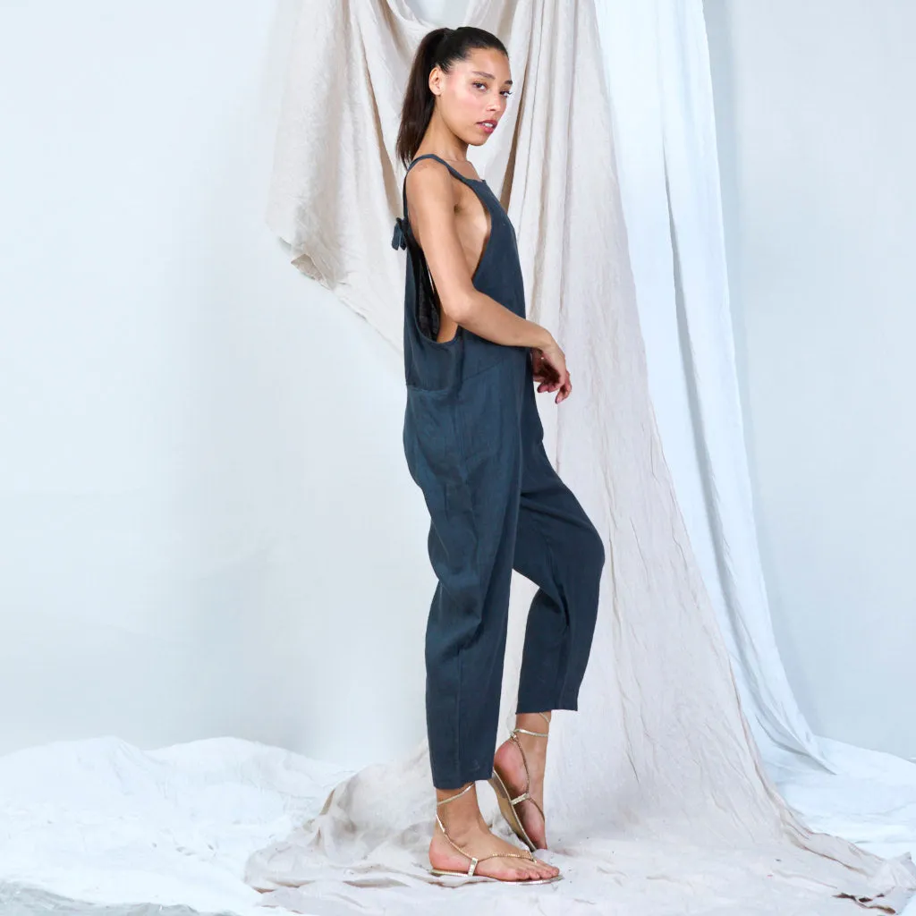 Artisanal linen overalls wholesale