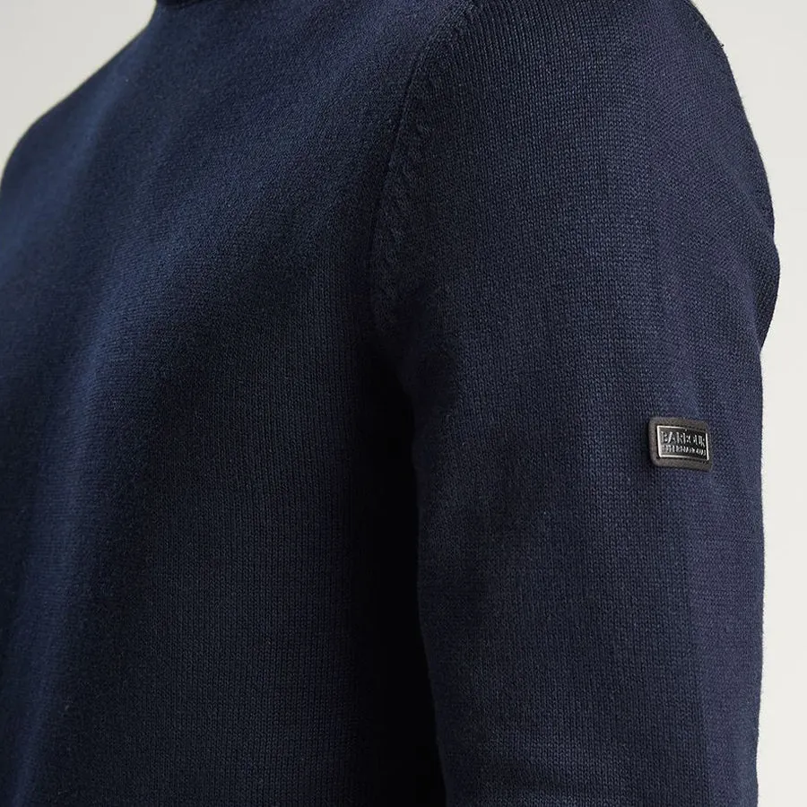 Barbour Intl. - Baffle Patch Crew Sweater in Navy