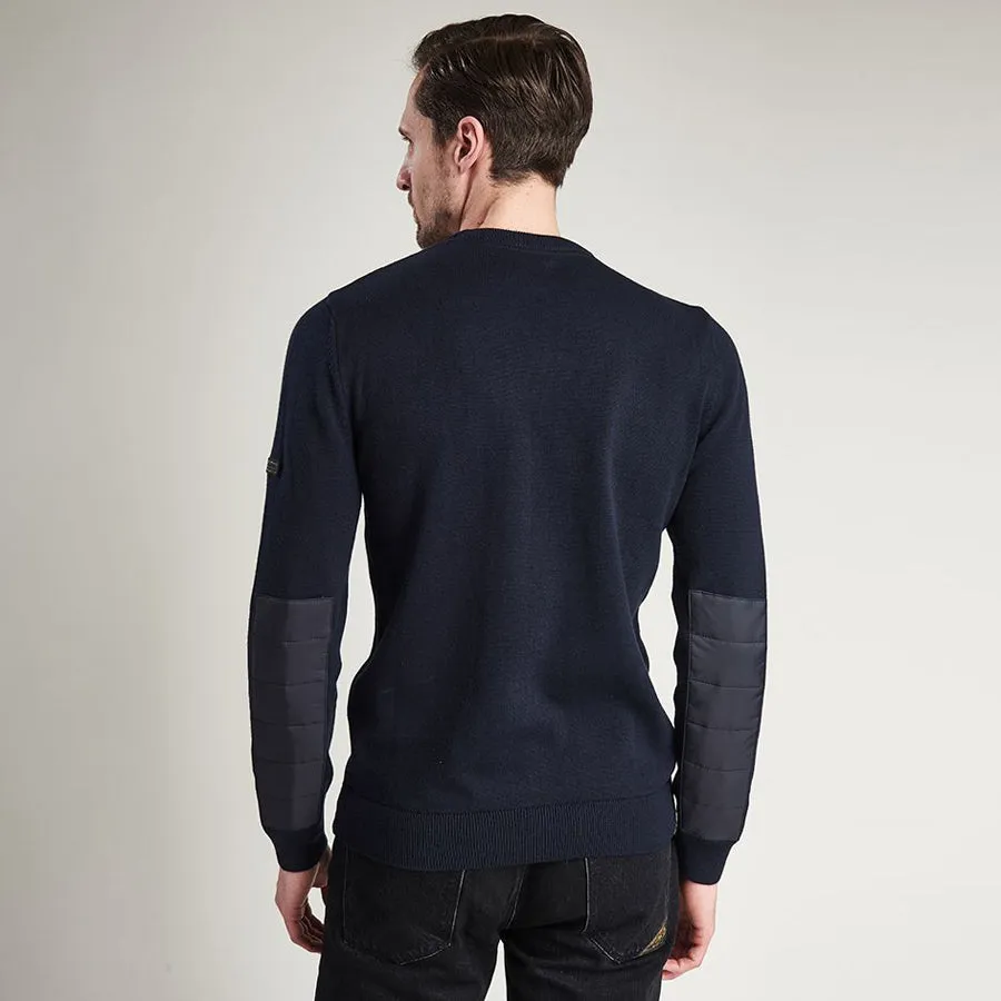 Barbour Intl. - Baffle Patch Crew Sweater in Navy