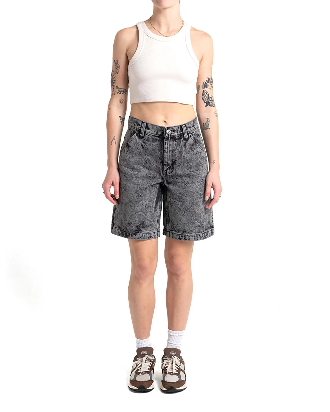 Bella Short - Black Acid Stonewash