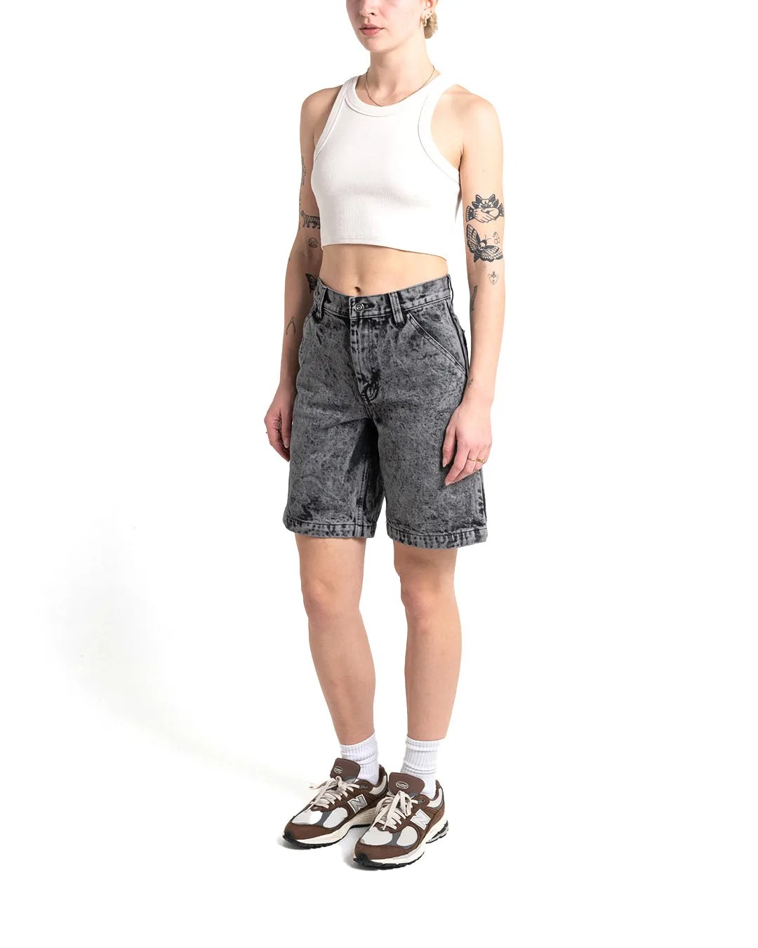 Bella Short - Black Acid Stonewash