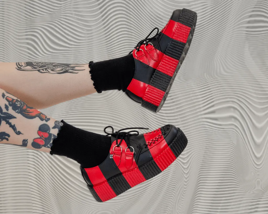 Black & Red Striped Viva Mondo Creeper