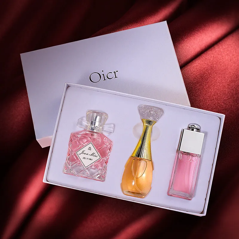 Brand Set  Perfume Women High Quality Eau De Parfum Natural Floral and Fruity Notes Long-lasting Freshness Spray for Ladies