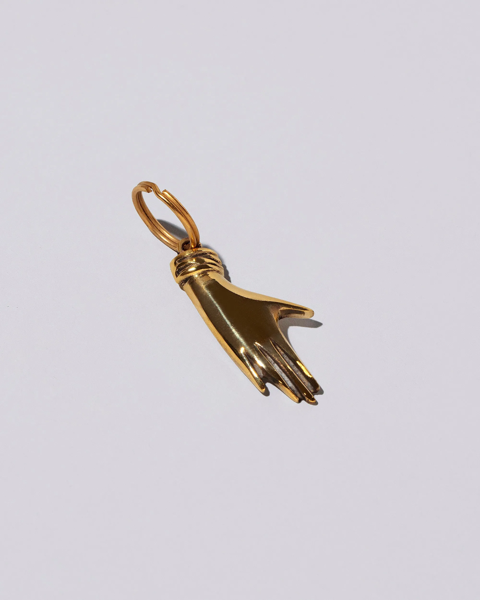 Brass Hand Keyring