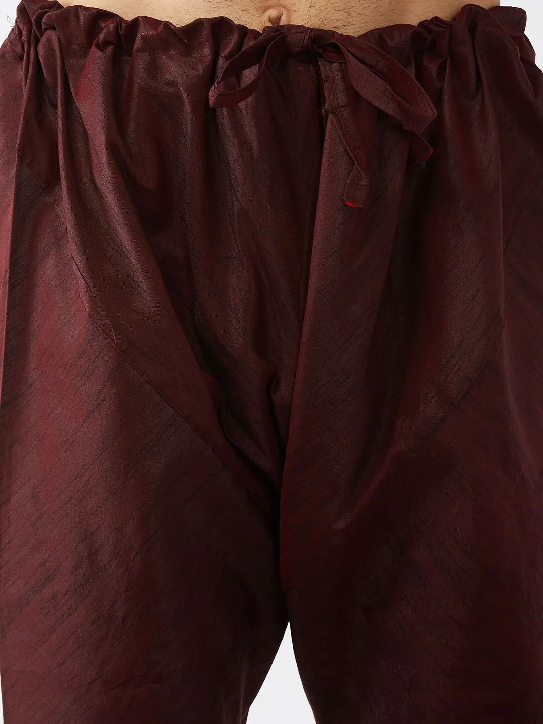 Burgundy Silk Blend Churidar