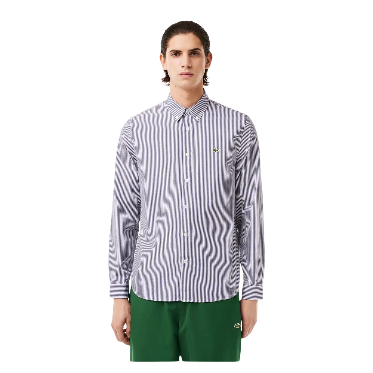 Camicia Uomo Lacoste A Righe Bianco / Blu (522)