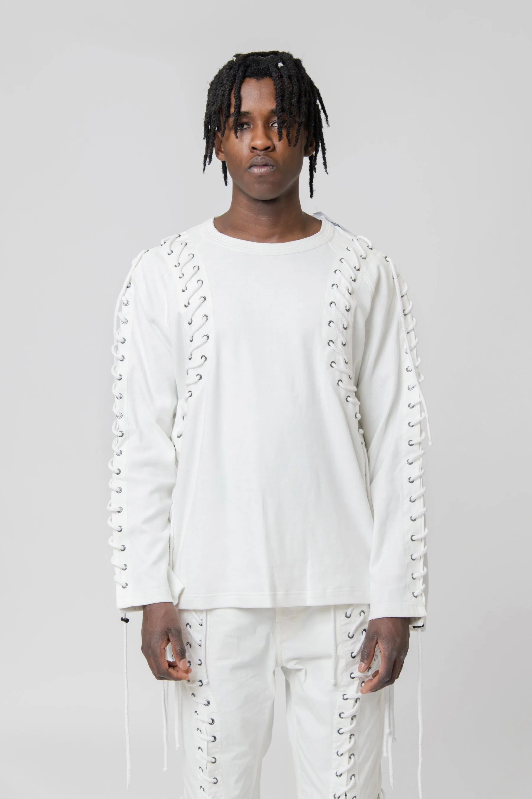 Deconstructed Laced Smock White CGSS24CJETLS12