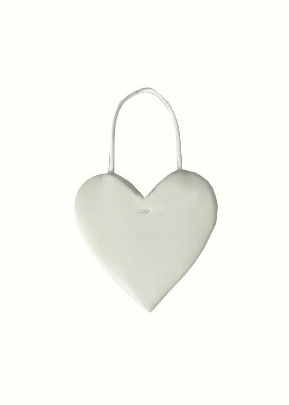 Drawn By My Side heart shaped handbag