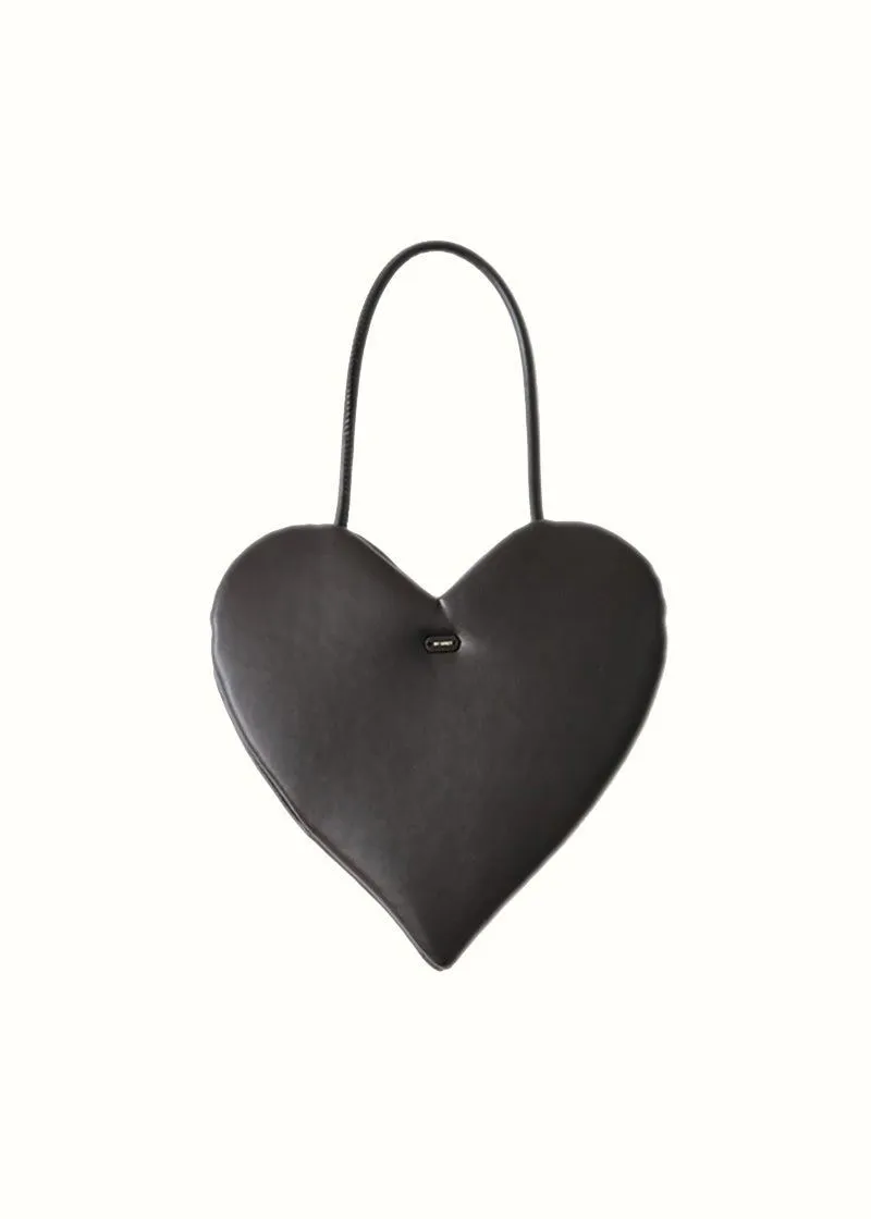 Drawn By My Side heart shaped handbag