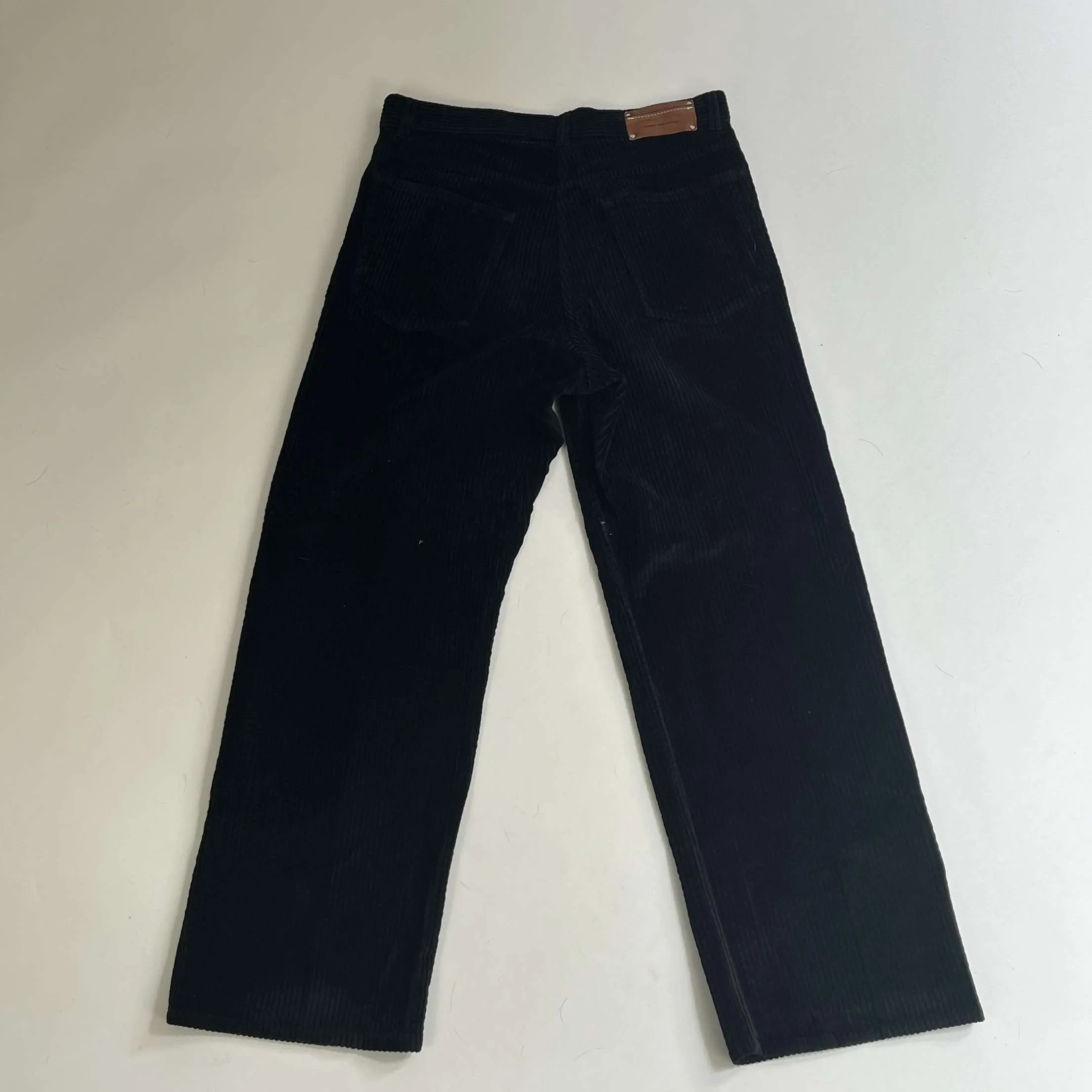 Dries Van Noten Brand New Black Jumbo Cord Jeans 29