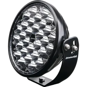 Drivetech 4X4 220mm Round LED Driving Light Black - DT-DR220