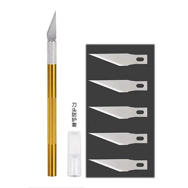 Easy Grip Pen Cutter Precision Knives Exacto Style Hobby Knife For Crafts - JY1002