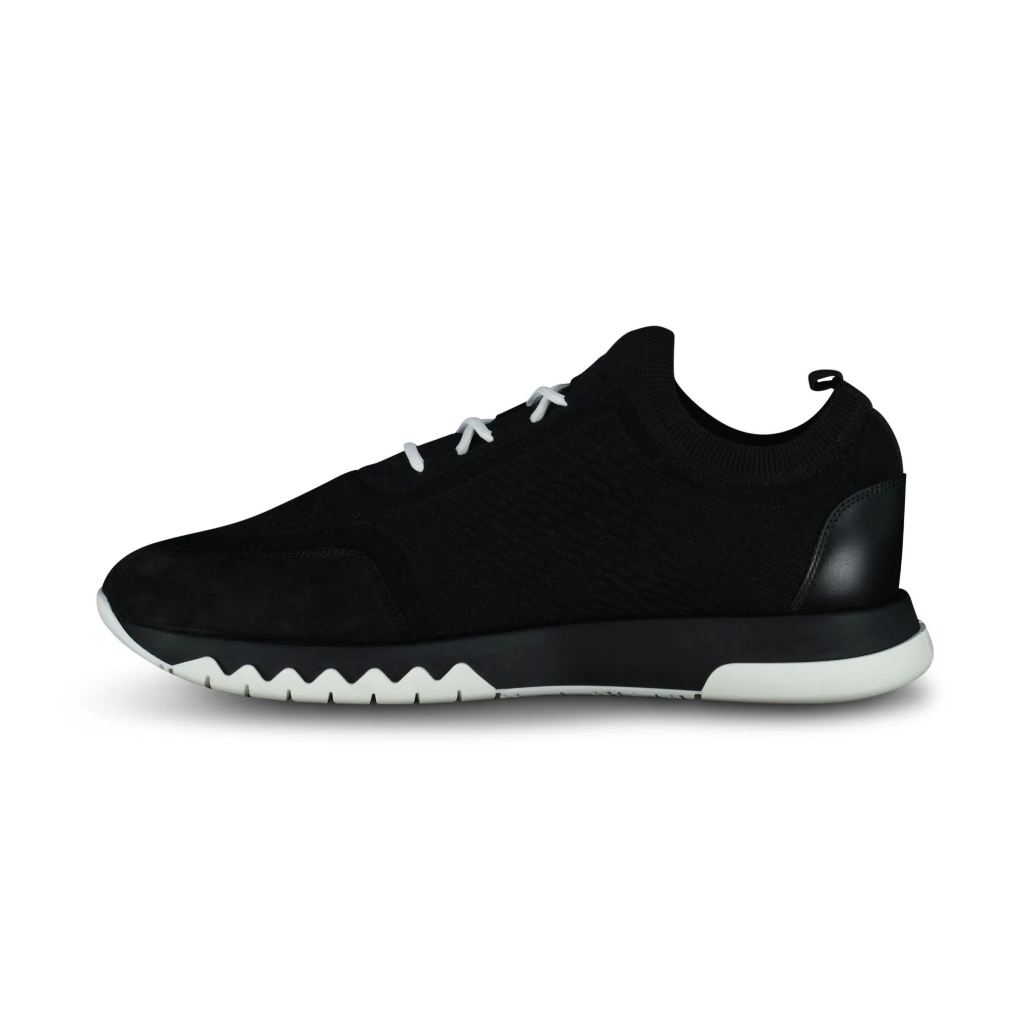 HERMES Homme Addict Knitted Trainers Black