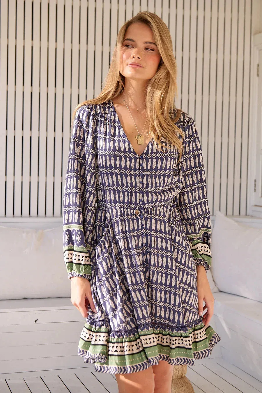 Jaase Long Sleeve Lizzie Mini Dress - Lorena Collection