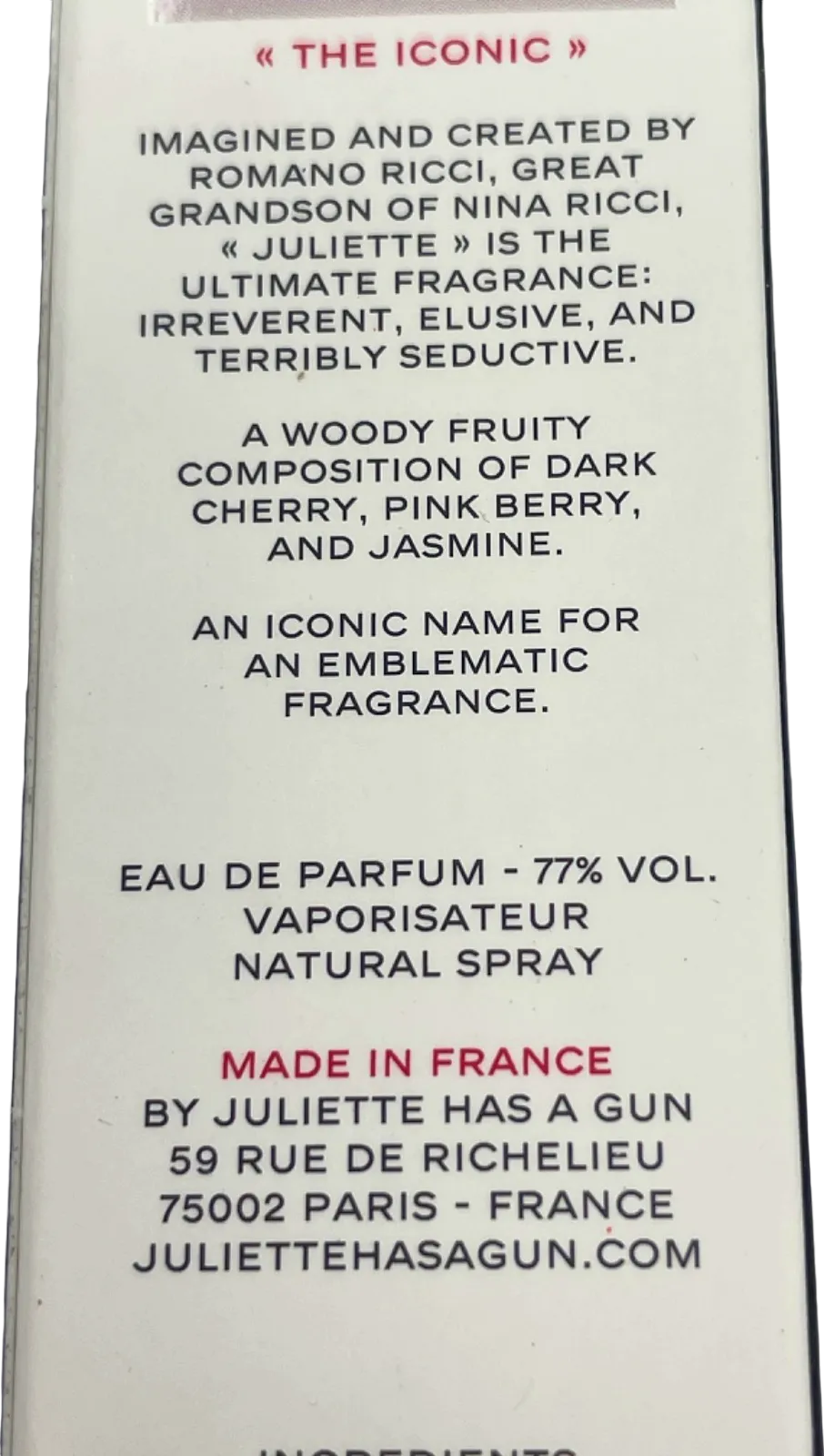 Juliette Has A Gun Eau de Parfum Juliette 7.5ml