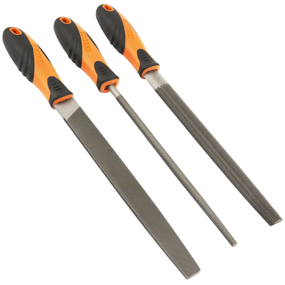 Kendo 200mm Steel File Set 3 piece