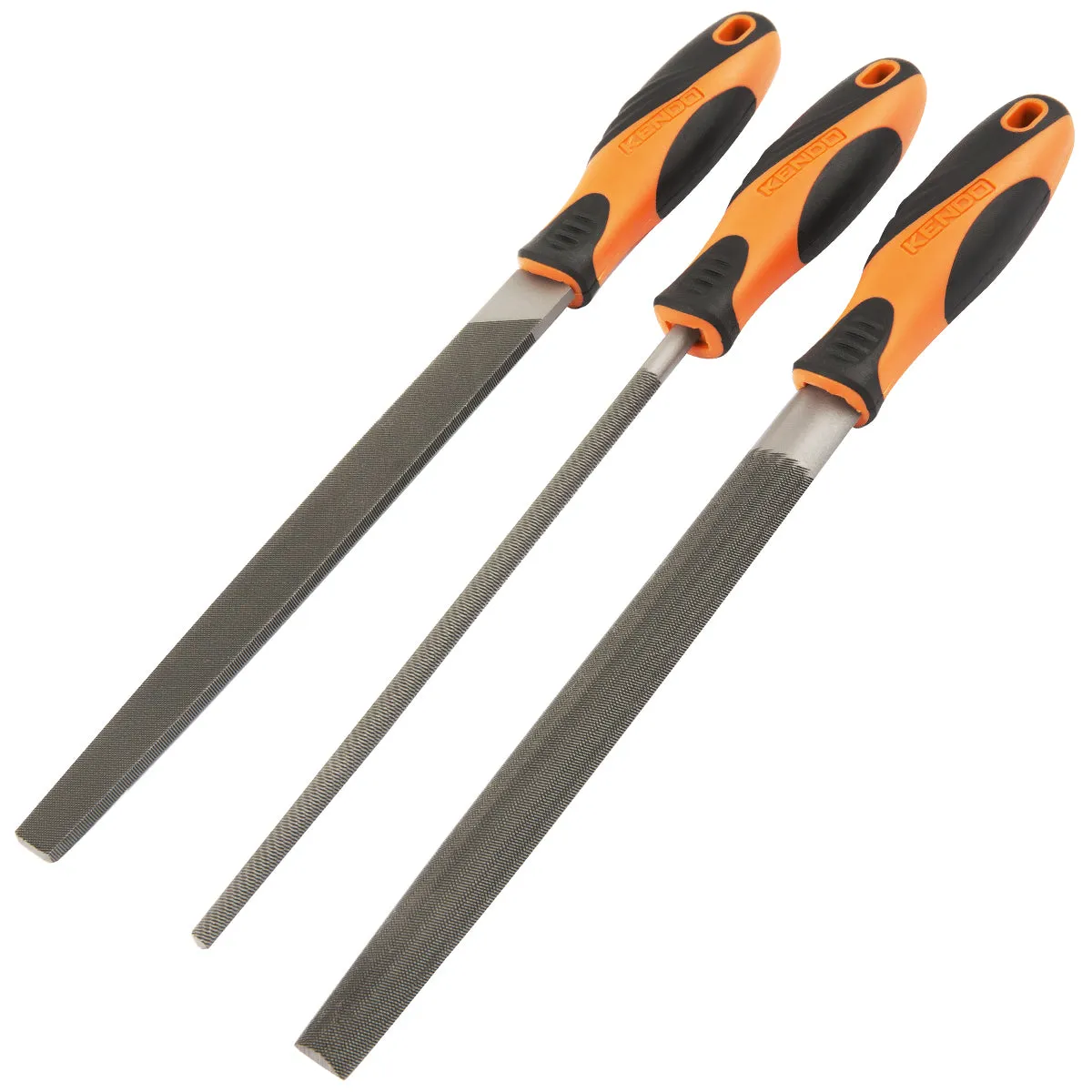 Kendo 200mm Steel File Set 3 piece