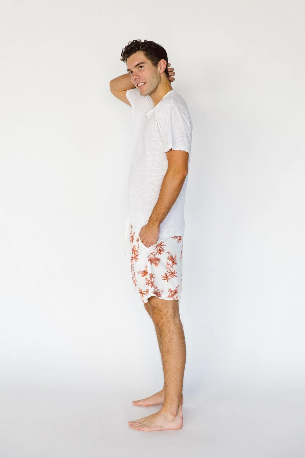 Men’s Boxers - Short Length - Vintage Palm - Sunset