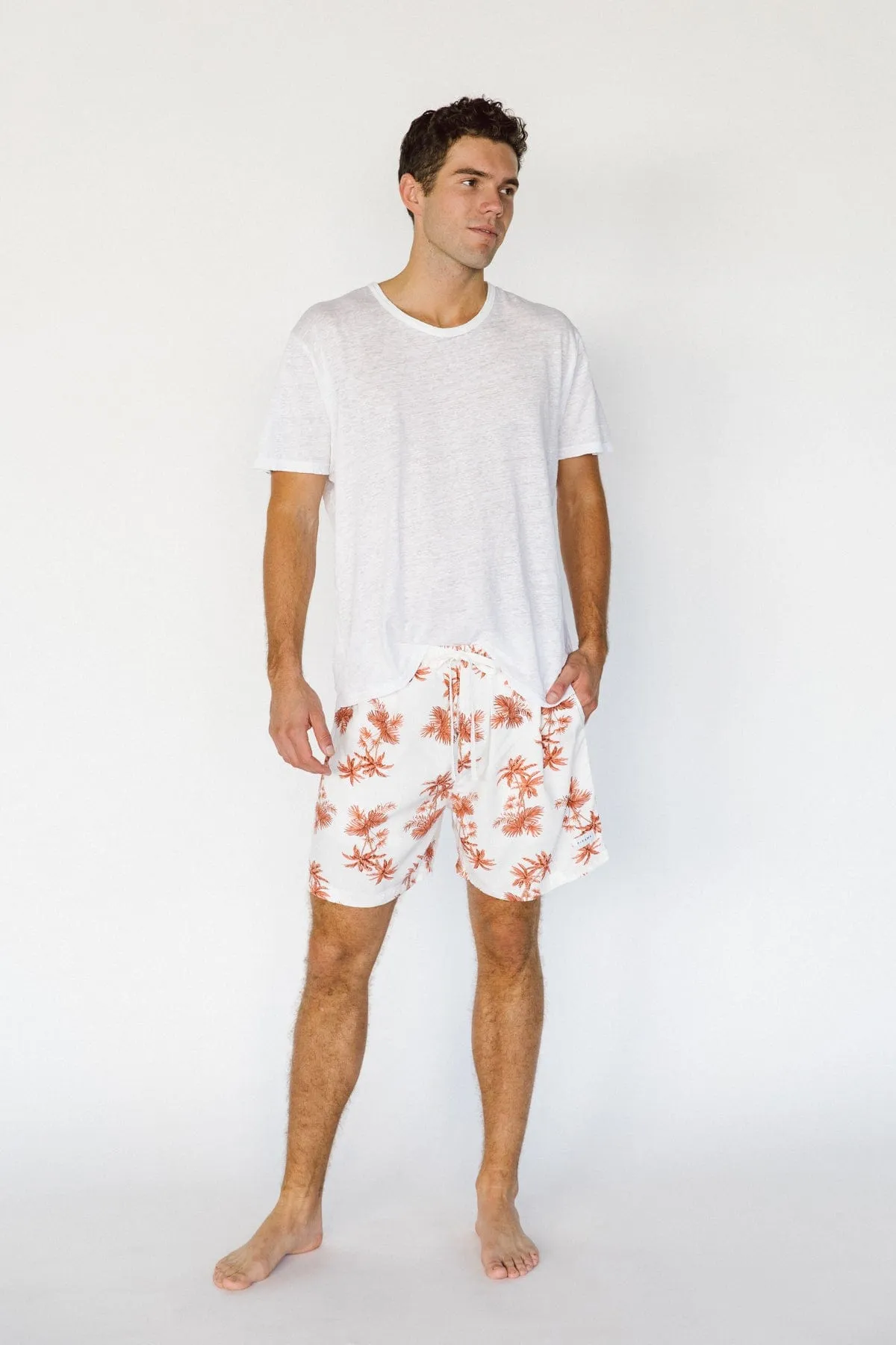 Men’s Boxers - Short Length - Vintage Palm - Sunset