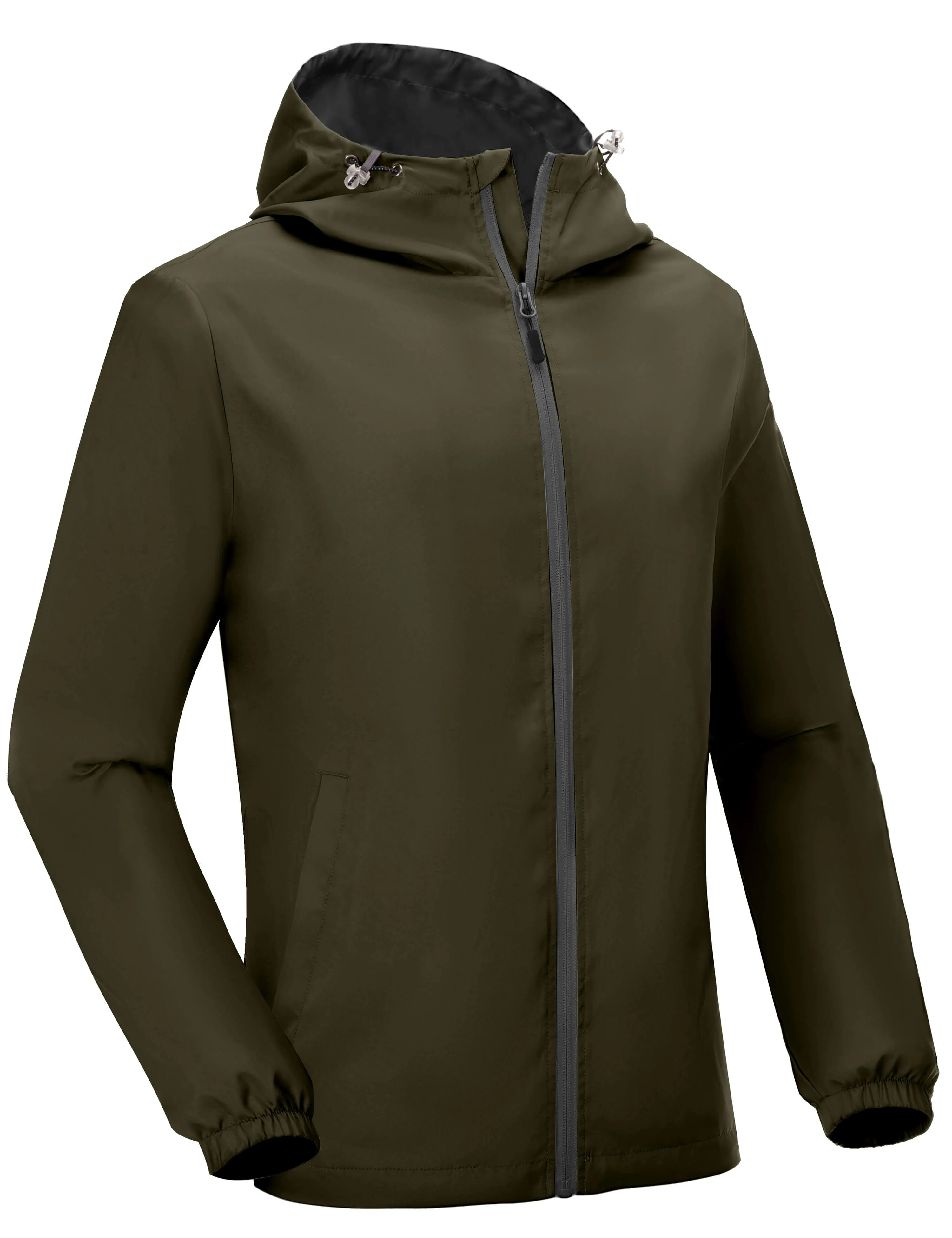 Men's Lightweight Breathable Windbreaker Running Jacket with Hood