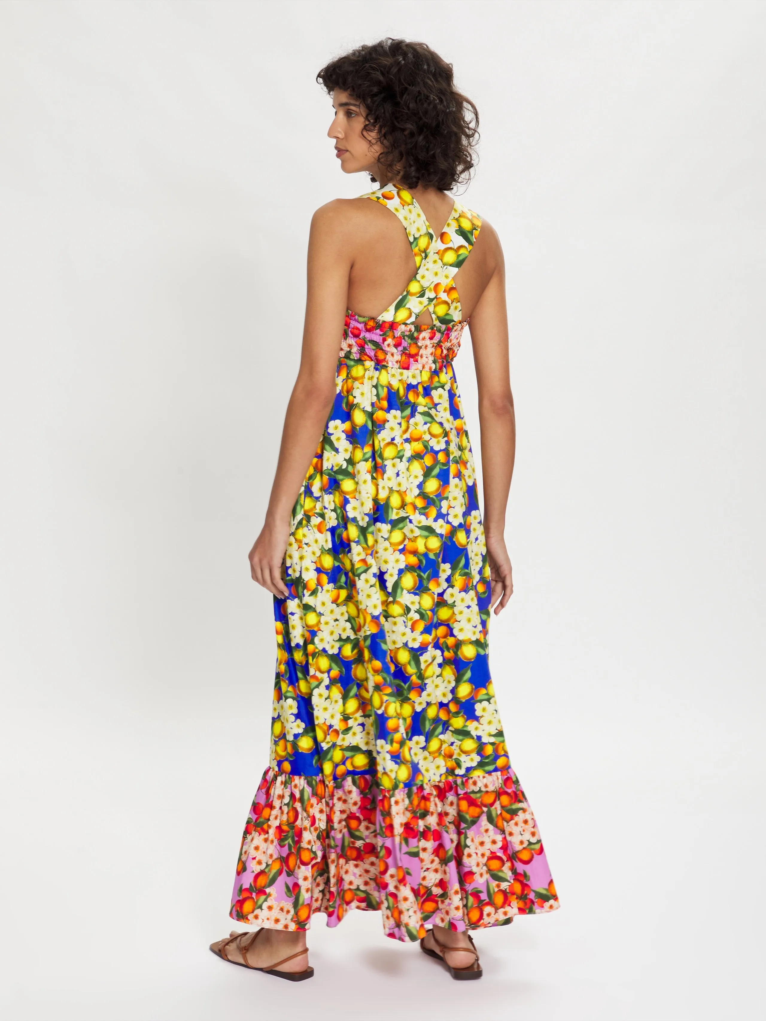 Mila Multi Floral Maxi Dress – Multicolour