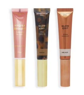 Revolution Pro - *Glow Edit* - Set Cream Wand Trio - Medium