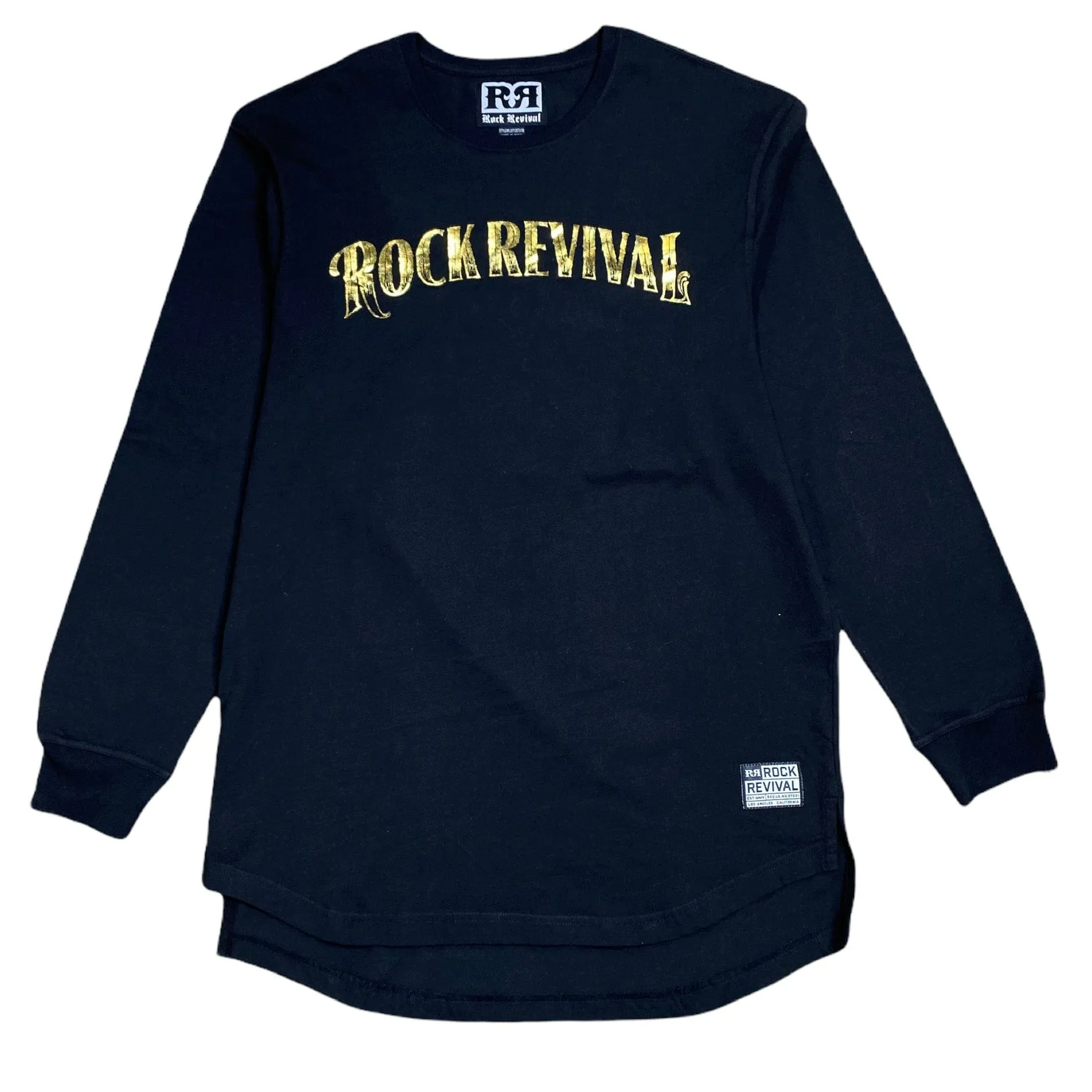 Rock Revival Long Sleeve (Black/Gold) - LST725XTB