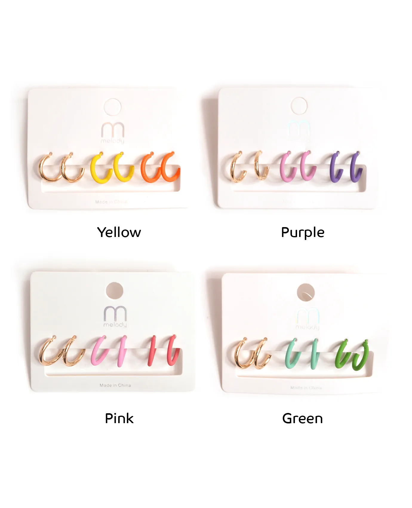 Show You Colors Hoop Earring Set