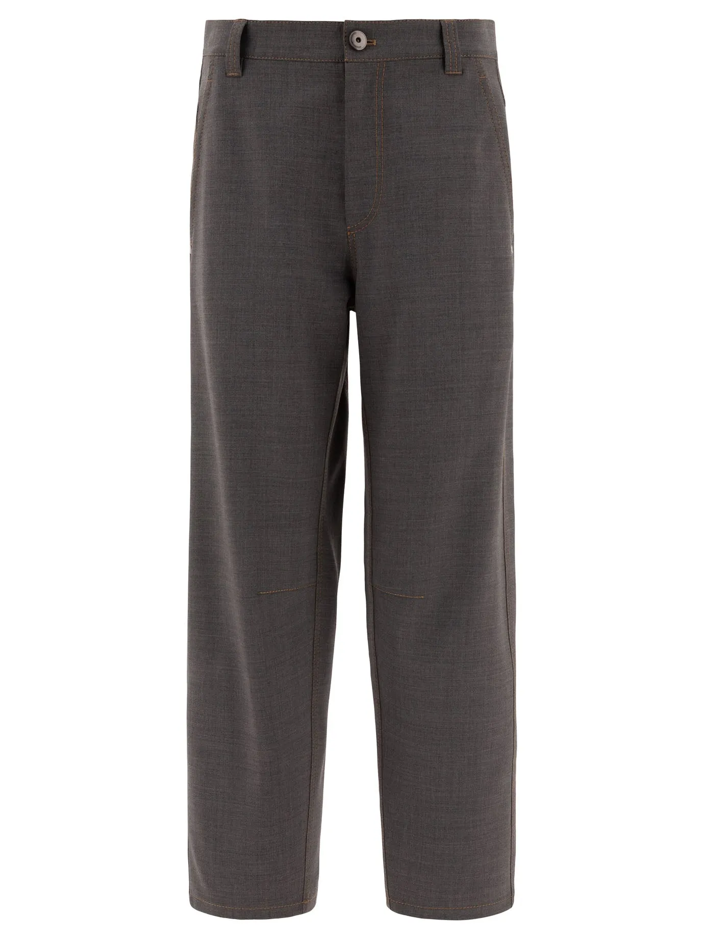 SOFT CURVED WOOL TROUSERS