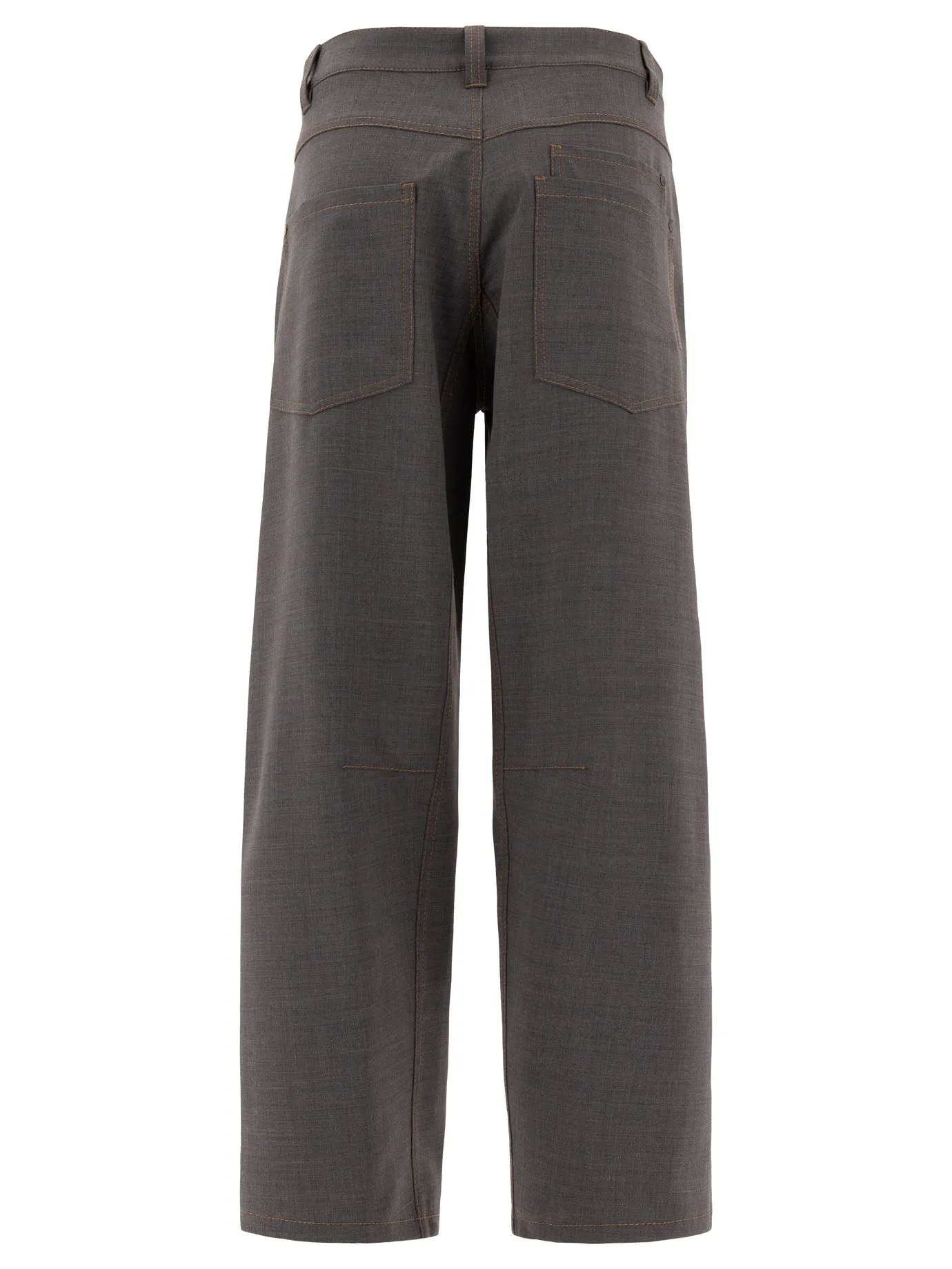 SOFT CURVED WOOL TROUSERS