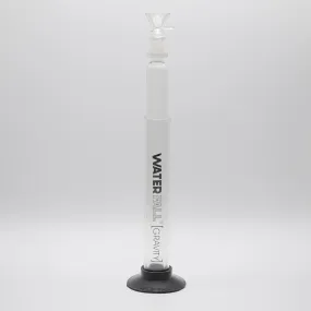 WATERFALL GRAVITY GLASS PIPE 37CM BLACK BASE